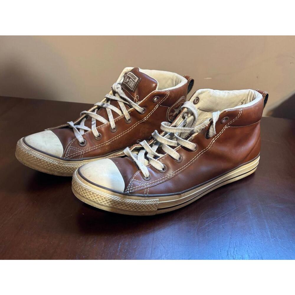 Converse Men's Leather High-Top Sneakers Size 9